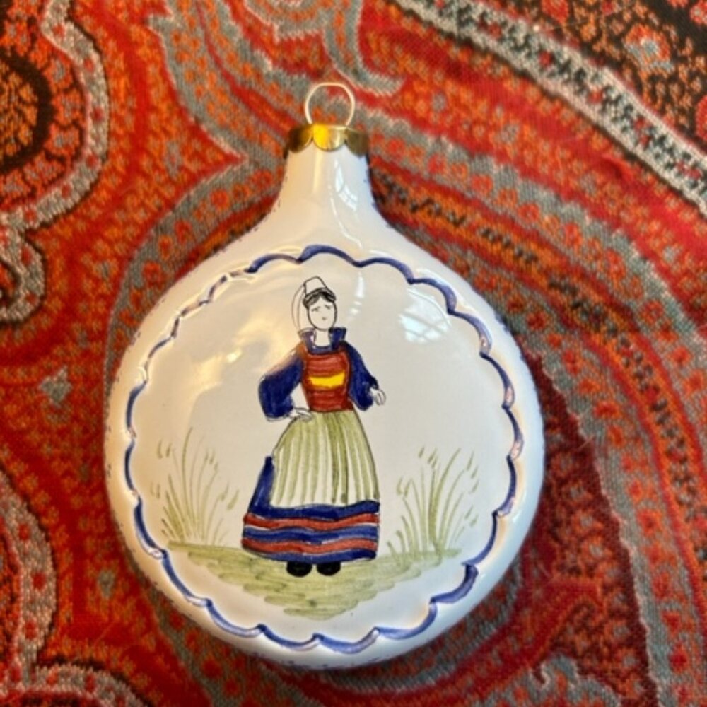 Henriot Quimper Noel 2001 ornament (from France)